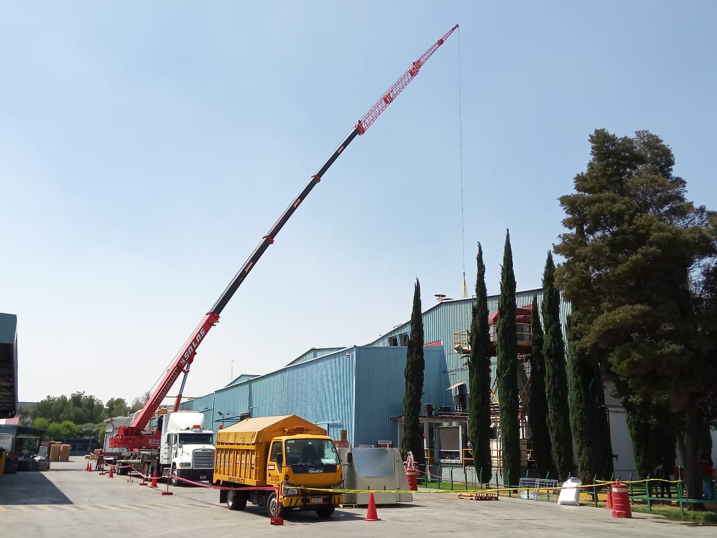 Grúa industrial MZ Servicios proyecto insignia