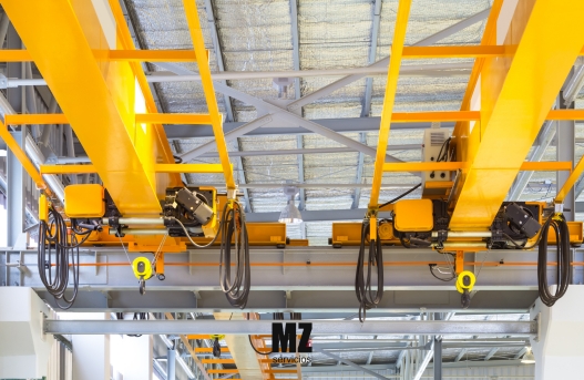 Grúa viajera puente para manejo de carga industrial